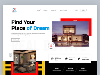 Real State Landing Page design fashion fashion landing page graphic design grow your business landing page real state real state landing page ui web web design