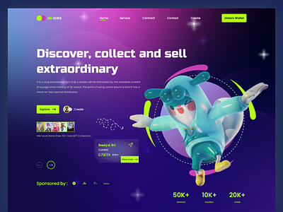 NFTs Marketplace Website design fashion fashion landing page graphic design grow your business landing page nfts marketplace website ui