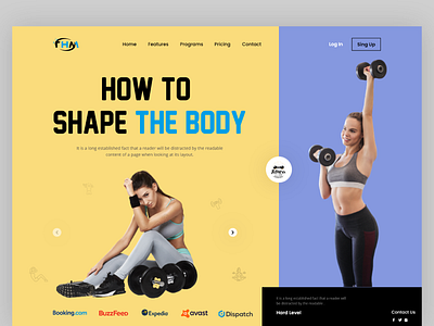 Fitness Web: landing page design fashion fashion landing page fitness web fitness web: landing page graphic design grow your business landing page ui