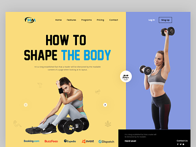Fitness Web: landing page