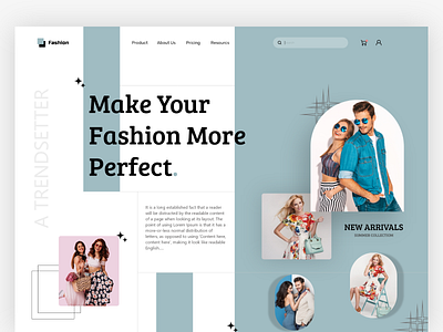 Fashion Landing Page design fashion fashion landing page graphic design grow your business landing page ui