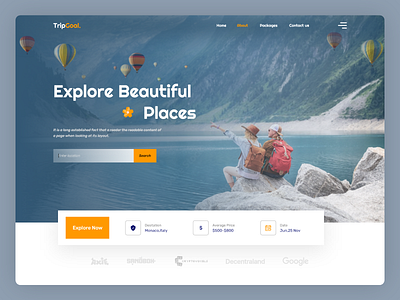 Travel - Travel Agency Landing design fashion fashion landing page graphic design grow your business landing page travel travel travel agency landing travel agency ui