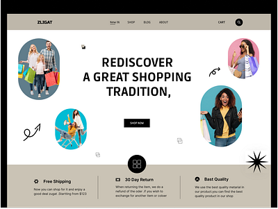 Fashion Landing Page design fashion fashion landing page graphic design grow your business landing page ui