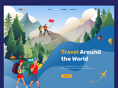 Travel - Travel Agency Landing agency design fashion fashion landing page graphic design grow your business landing page travel ui