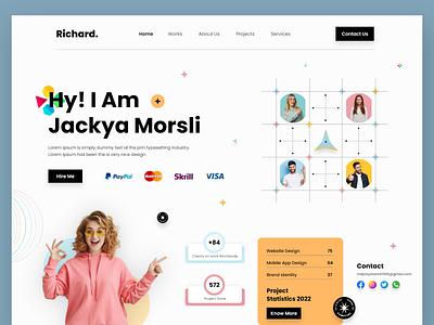 Personal Portfolio Landing Page. design fashion fashion landing page graphic design grow your business illustration landing page personal portfolio landing page. ui web design