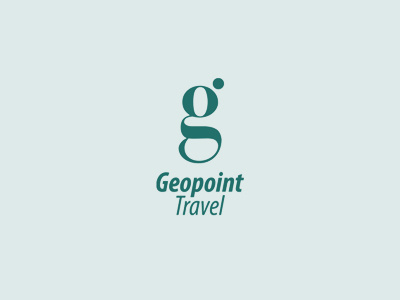 Geopoint travel brand letter logo mark