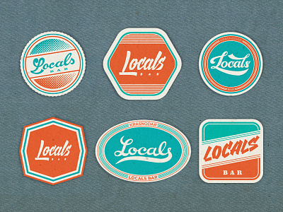 Sticker pack label lettering locals logo sticker