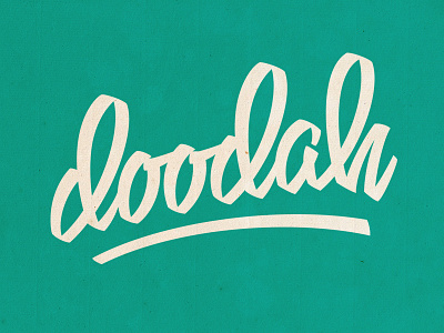 doodah logo brush brushpen doodah lettering logo swoosh