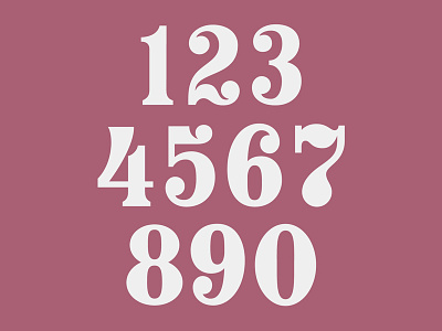 Numbers lettering number
