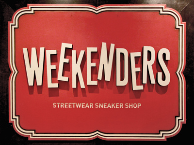 Weekenders Signboard lettering logo sign signboard weekenders