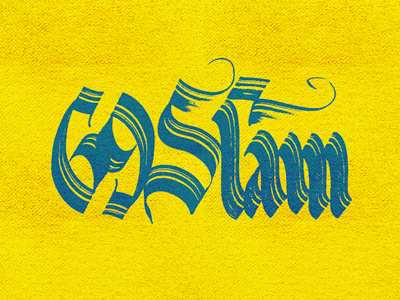 69 Slam 69 slam calligraphy lettering logo
