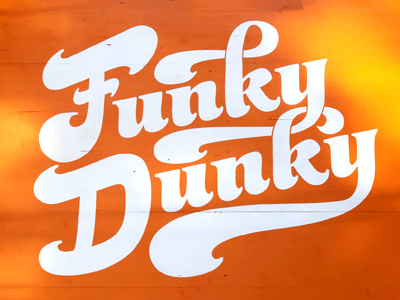 Funky Dunky logo lettering logo logotype