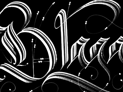 Blaga blaga calligraphy logo