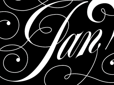 Jan Valiev brand lettering logo logotype mark name spencerian