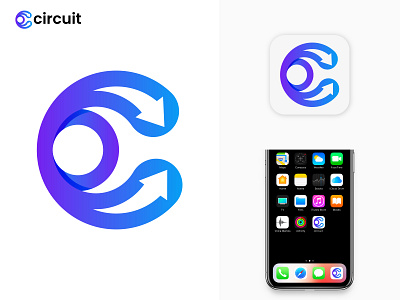 Letter C arrow business logo | Crypto Trading App Logo