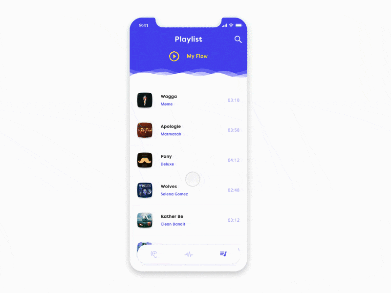 Music Player Concept animation concept dailyui interaction iphone music player ui