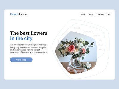 Flower shop concept branding design graphic design typography ui ux vector