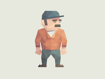 Low Poly Doodle illustration low poly