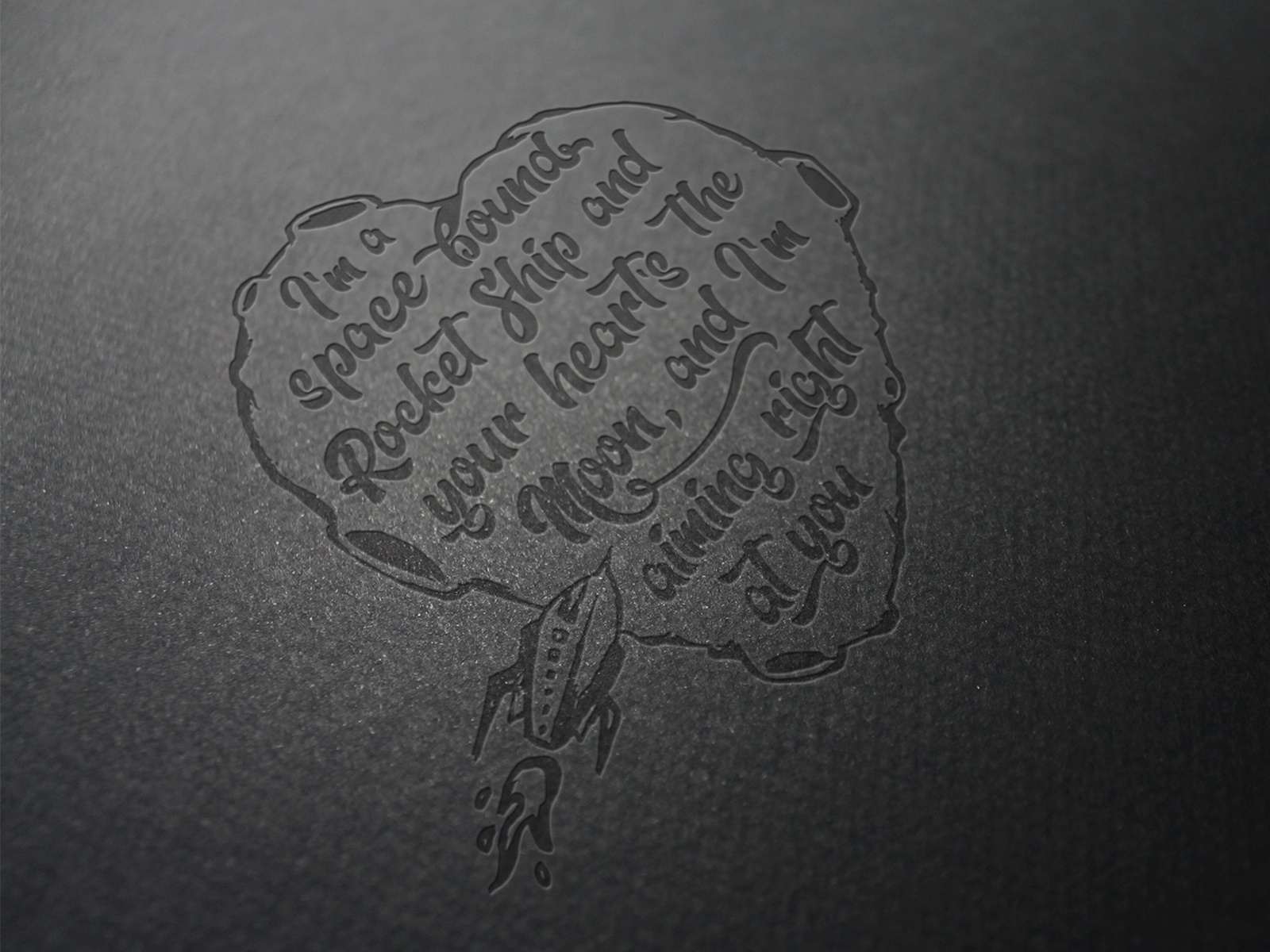 Space Bound - Song Lyrics to Typo Series by Alana Rodrigues on Dribbble