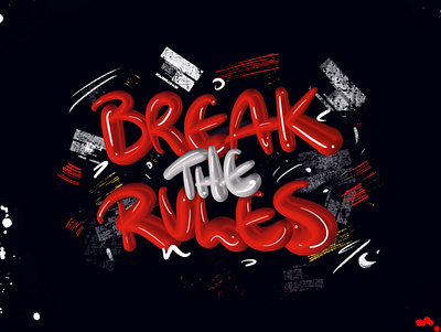 Break the rules - Procreate design graphic design illustration procreate random