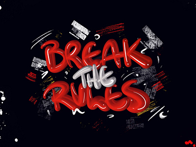 Break the rules - Procreate