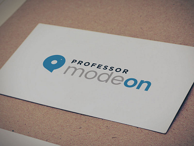 Redesign de Logo Professor Mode On class live mode on online professor teacher