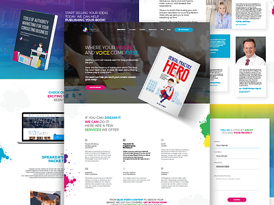 Wellput Custom Content and Design Website Redesign book colorful custom design editor publisher redesign website