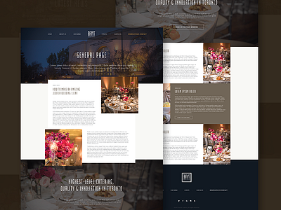 Catering Website Design [Old Project] catering design flat job modern old services website