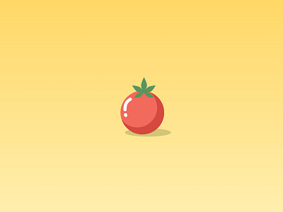 Tomato doodle fruit illustration tomato vector yellow