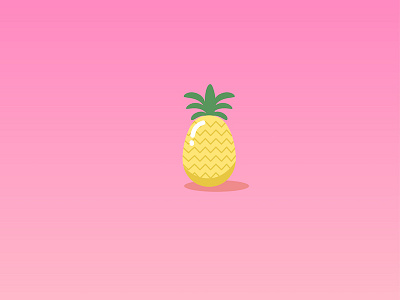 Pineapple doodle fruit illustration pineapple pink sweet vector