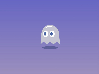 Ghost arcade doodle ghost illustration man pac vector