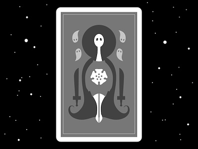 Tarot Card: Death art card death design doodle fortune illustration mystic tarot