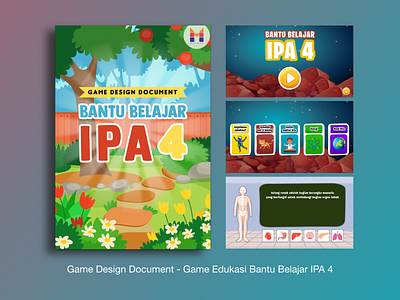 Bantu Belajar IPA 4 - GDD's and UI Game Design design education app game game design gdd ui xd design
