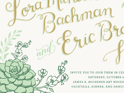 Lora & Eric Invitation WIP