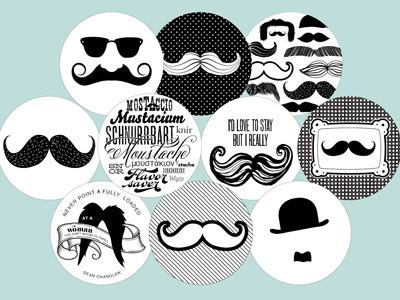 MoustacheCoasters coasters moustache mustache