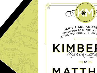 Kim & Matt 2 invitation wedding