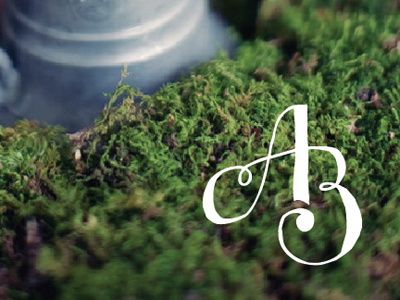 Arygyle Bouquet hand drawn type lettering logo sketch