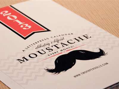 2013 TPD Calendar calendar moustache mustache