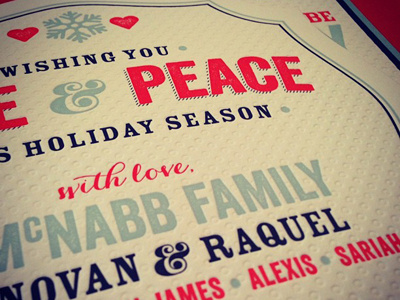 McNabb Holiday Card- Printed