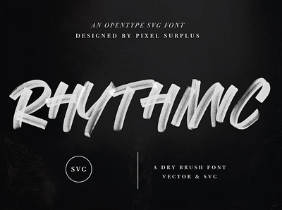 Rhythmic - SVG Font design display font free free font freebie illustration logo type typeface vintage