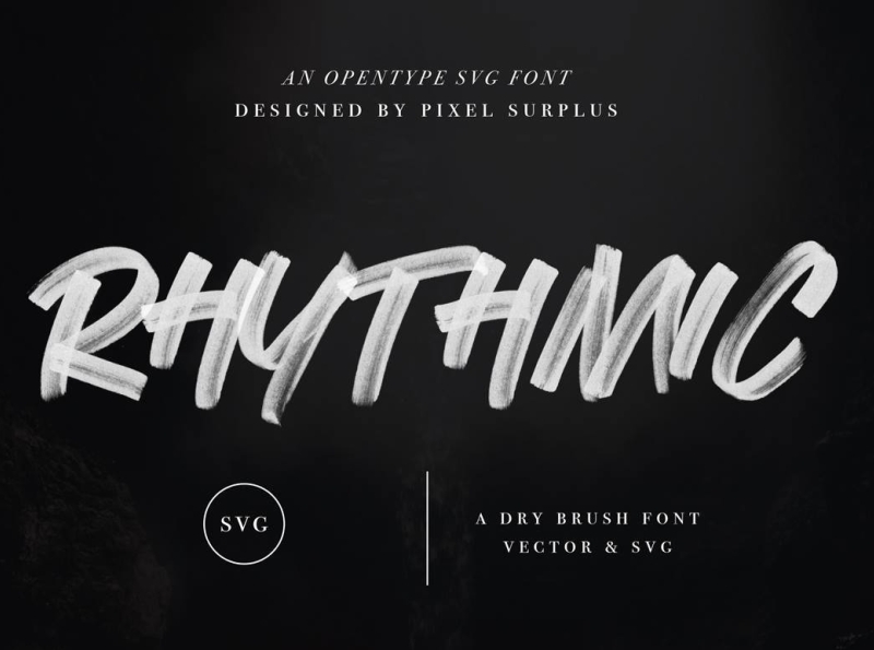 Rhythmic - SVG Font by Pixel Surplus on Dribbble