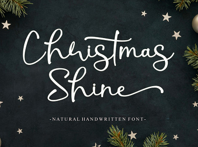 Christmas Shine - Free Script Font design display font free free font freebie illustration logo type typeface vintage