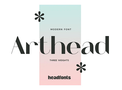 Arthead - Modern Sans Serif Font design display font free free font freebie illustration logo type typeface vintage