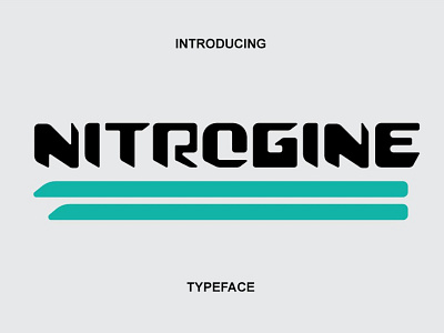 Nitrogine - Free Racing Display Font design display font free free font freebie illustration logo type typeface vintage