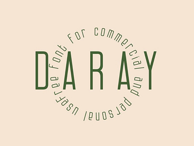 Daray - Free Sans Serif Display Font design display font free free font freebie illustration logo type typeface vintage
