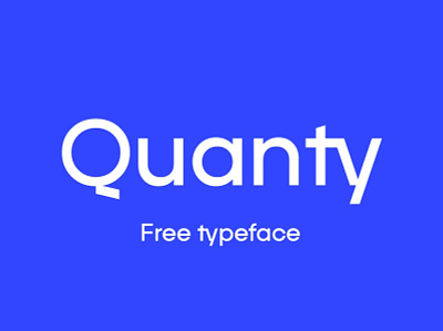 Quanty - Modern Geometric Typeface display font free free font freebie typeface