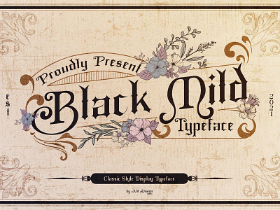 Black Mild - Classic Blackletter Font display font free free font freebie type typeface