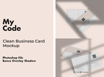 Free Clean Business Card Mockup display font free free font freebie type typeface vintage