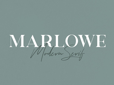 Marlowe - Modern Serif Font display font free free font freebie type typeface vintage