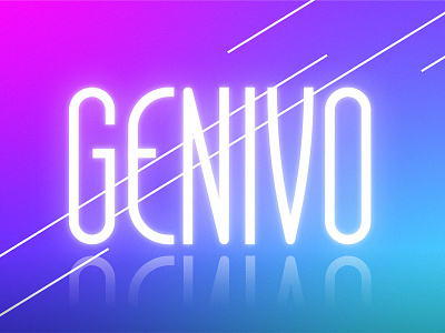Genivo - Modern Font Family design display font free free font freebie illustration logo type typeface vintage